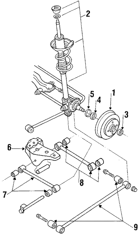 Rear Suspension for 1984 Nissan Stanza #0