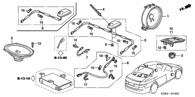 Radio Antenna - Speaker for 2007 Honda Accord #0
