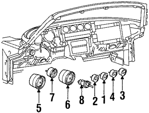 Instruments & Gauges for 1993 Dodge Viper #0