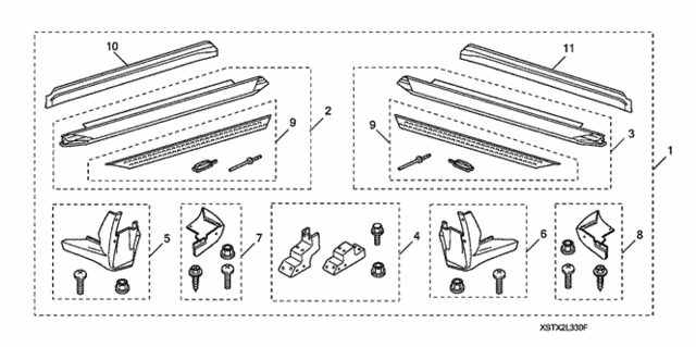Running Board (Sport) (2) for 2011 Acura MDX #0