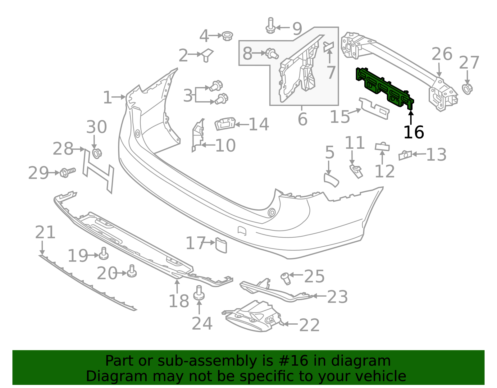 Bumper Impact Bar Bracket 32293558 | TascaParts.com