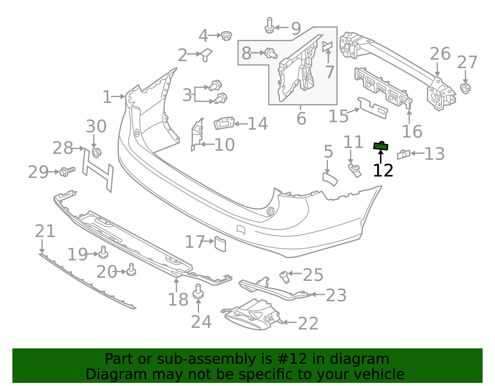 2017-2021 Volvo Upper Retainer 32274079 | TascaParts.com