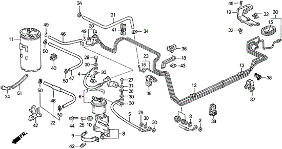 Fuel Pipe for 1988 Honda Civic #0