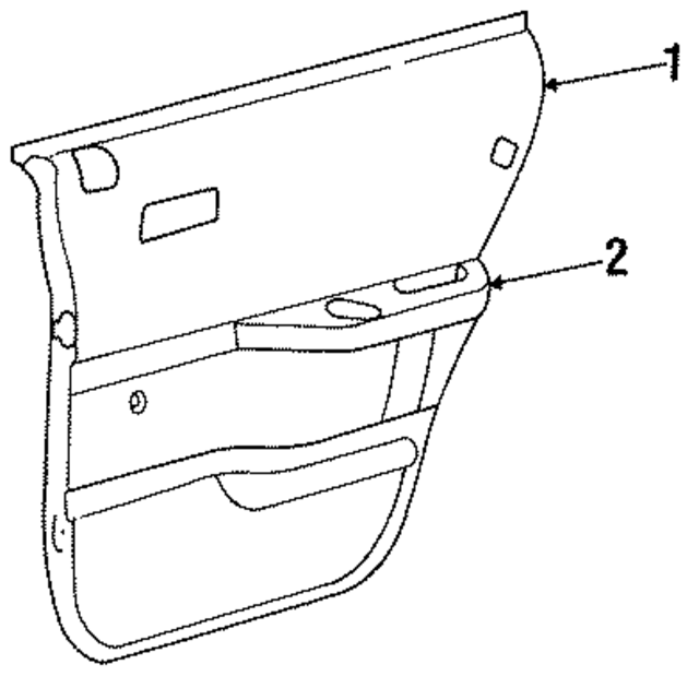 J408DA2 - Body: Door Trim Panel for Mopar Image