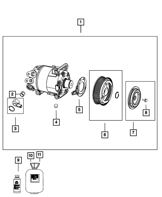 55276486AA - Air Conditioners and Heaters: Drain Plug for Mopar Image