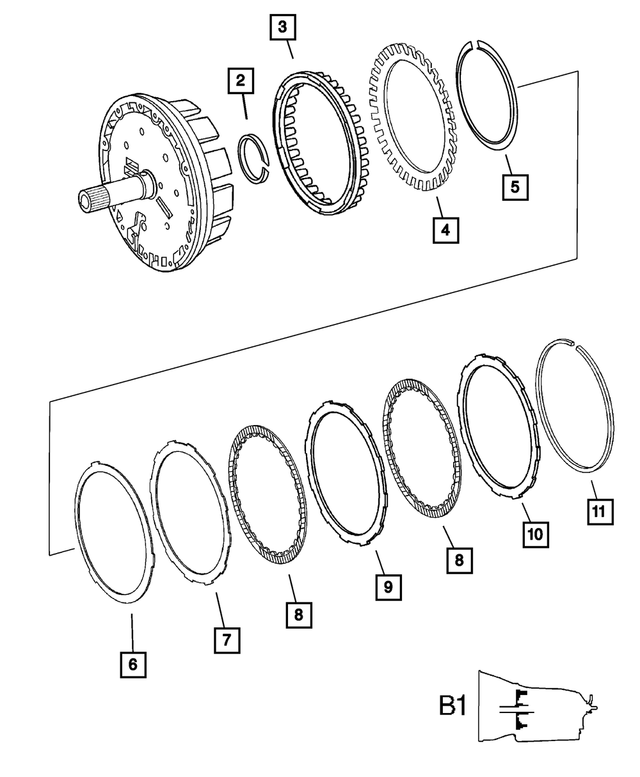 52108023AA - Automatic Transmission 5 Speed [DGJ]: Spring Disc for Mopar Image