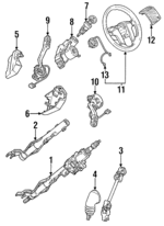 535419503E - Steering: Column Assembly for Volkswagen: Corrado Image