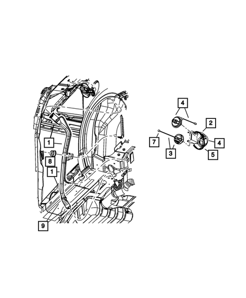 Fuel Tank Filler Tube for 2009 Chrysler Town & Country #0