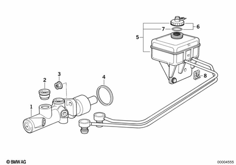 Brake Master Cylinder for 1992 BMW 740i #1