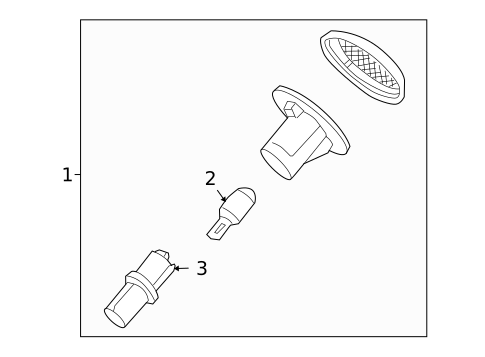Side Repeater Lamps for 2003 Land Rover Range Rover #0
