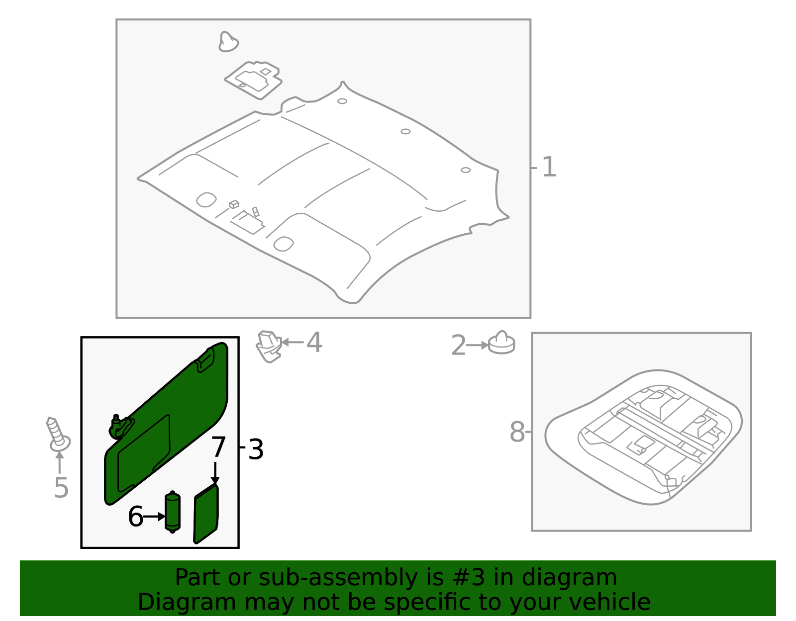 Sun-Visor 92011CC060JC | Subaru Online Parts