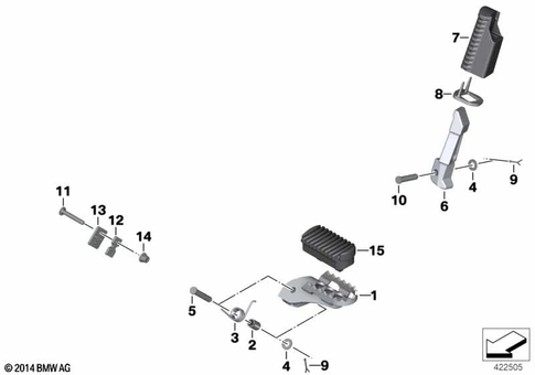 Footrests for 2017 BMW-Motorrad F 700 GS #0