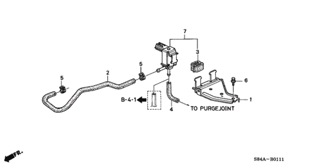 Purge Control Solenoid Valve (V6) for 2002 Honda Accord #0