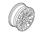 36117842656 - Suspension: Wheel, Alloy for BMW: 528i, 528i xDrive, 535d, 535d xDrive, 535i, 535i xDrive, 550i, 550i xDrive, 640i, 640i Gran Coupe, 640i xDrive, 640i xDrive Gran Coupe, 650i, 650i Gran Coupe, 650i xDrive, 650i xDrive Gran Coupe, ActiveHybrid 5, M5, M6, M6 Gran Coupe Image