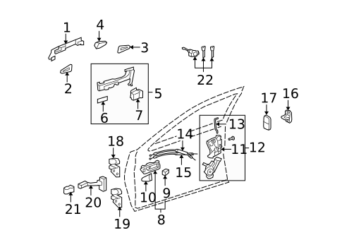 Rear Door for 2011 Lexus LS460 #1