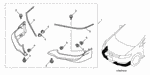 8F01SEP2M0BX - Accessory Components: CLIP, FEMALE for Honda Image