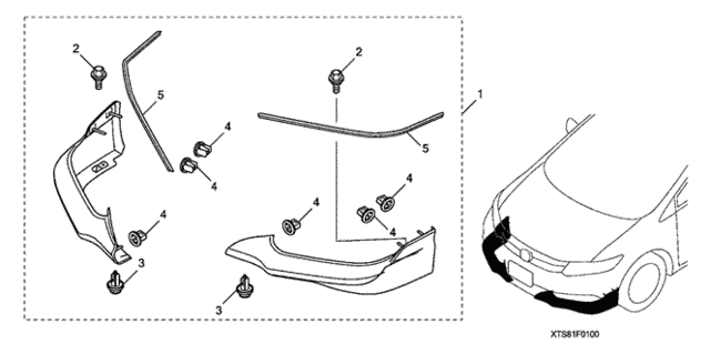 Front Under Spoiler (1) for 2012 Honda Civic #0
