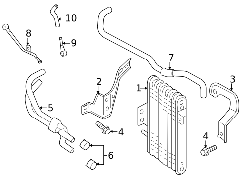 Oil Cooler for 2023 Mitsubishi Outlander Sport #0