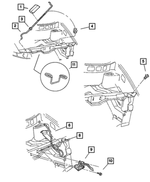 4860677AH - Body Sheet Metal Except Doors: Hood Prop Rod for Mopar Image
