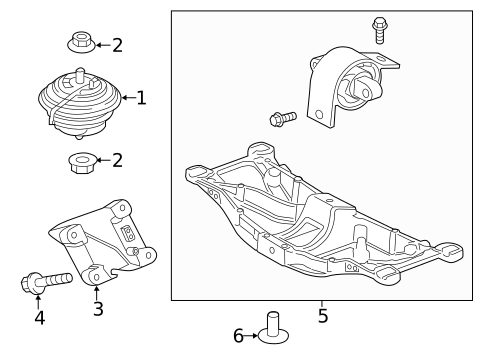 Engine & Trans Mounting for 2013 Jaguar XF #0