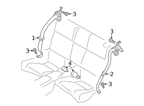 Seat Belt for 2019 Subaru BRZ #1