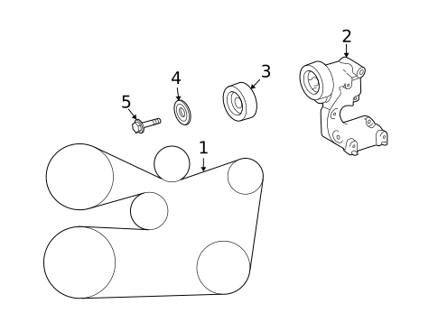 Belts & Pulleys for 2015 Lexus RX350 #0
