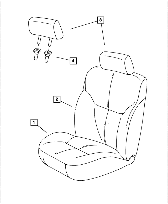 YP481DVAA - Interior Trim: Front Seat Cushion for Mopar Image image