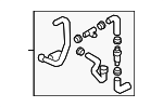 8W0122449CR - Cooling System: Hose Assembly for Audi Image