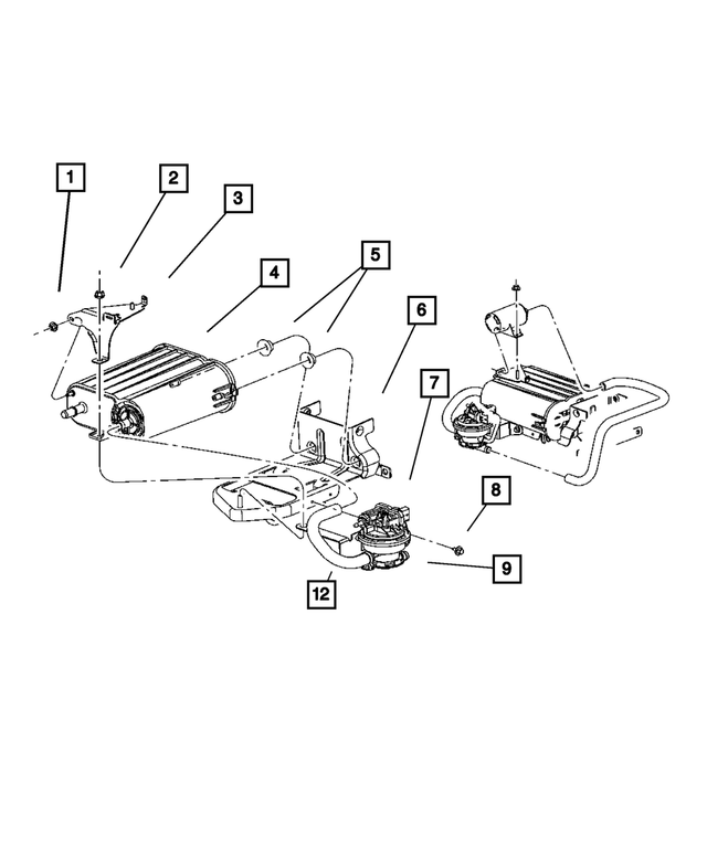 52110314AC - Emission Systems: Leak Detection Pump Bracket for Mopar Image