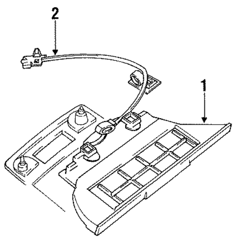High Mounted Stop Lamp for 1996 Chrysler New Yorker #0
