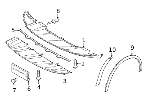Bumper & Components - Front for 2015 Porsche Cayenne #1