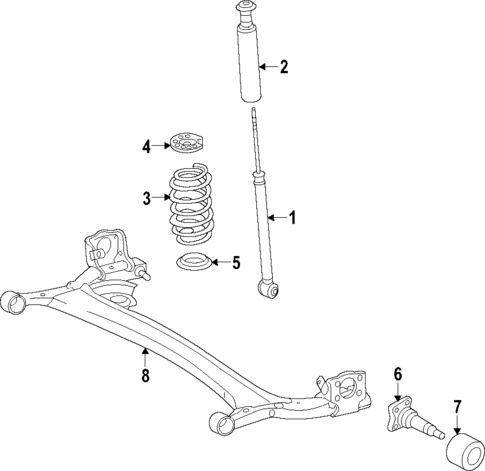 Rear Axle for 2019 Nissan Versa #0