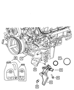 68382403AA - 6.1L Gas; Engine: Oil Filter Adapter for Mopar Image
