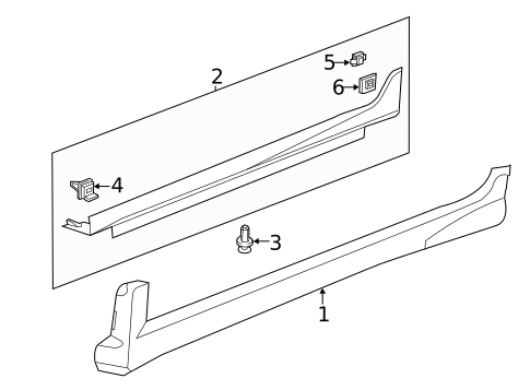 Exterior Trim - Pillars for 2009 Acura TSX #0