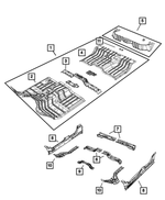 68269461AE - Body Sheet Metal Except Doors: Front Floor Pan for Mopar Image