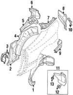 MR179625 - : End Panel for Mitsubishi: Eclipse Image