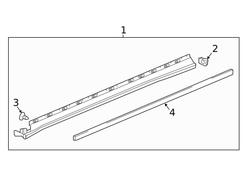 Exterior Trim - Pillars for 2023 GMC Acadia #0
