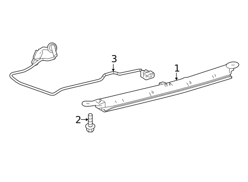 High Mounted Stop Lamp for 2020 Toyota C-HR #0