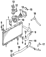 MD366254 - : Water Outlet for Mitsubishi Image