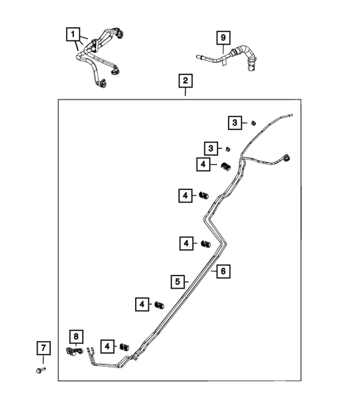 Fuel Lines and Tubes for 2020 Jeep Cherokee #2