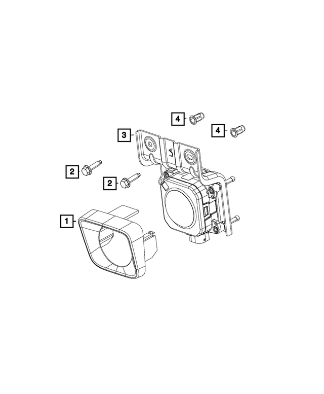 4672763AC - Electrical: Adaptive Speed Control Module Sensor And Bracket for Mopar Image image