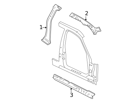 Center Pillar & Rocker for 2004 Mercury Marauder #0