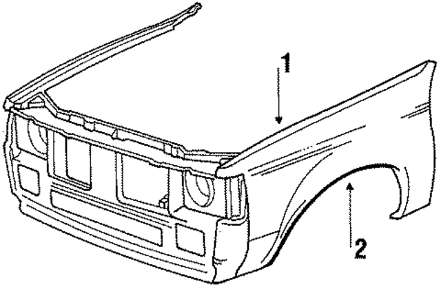 4318310 - Body: Fender for Mopar Image