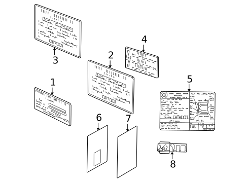 Information Labels for 1995 BMW 750iL #0