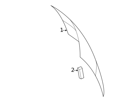 Glass - Lift Gate for 2010 Volkswagen Routan #0