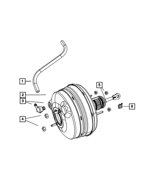 Power Brake Booster for 2008 Chrysler Pacifica #0