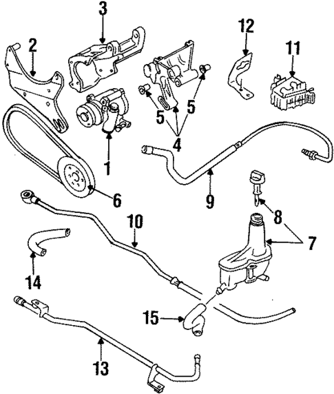 Pump & Hoses for 1993 Volkswagen Golf #0