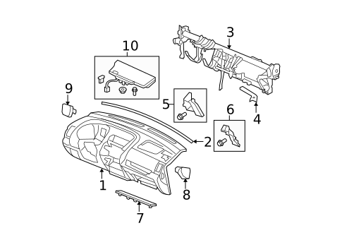 Instrument Panel for 2008 Honda Fit #0