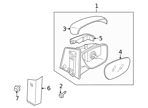 Outside Mirrors for 2011 Mazda CX-7 #0