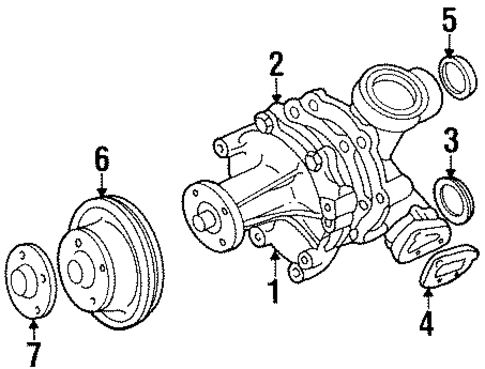 Water Pump for 1992 Ford Taurus #0